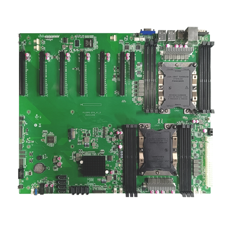 Intel® Xeon® 双路Purley GPU服务器主板/YK-P11DPG-QT6